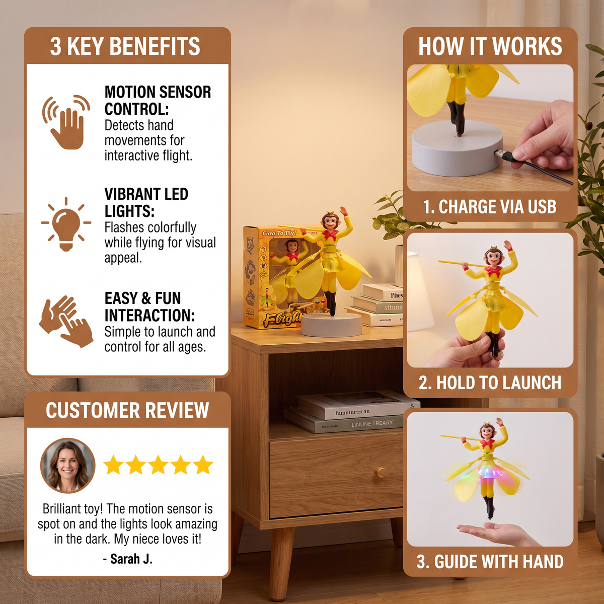 Aeroki™ - Interactive Hover Toy For Indoor Play