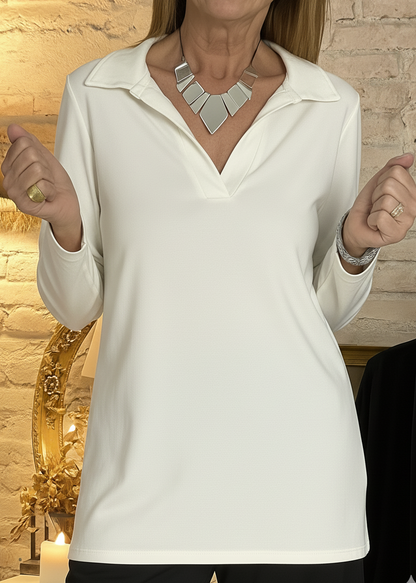 Avoria™ - Refined V-Neck Polo For Everyday Comfort