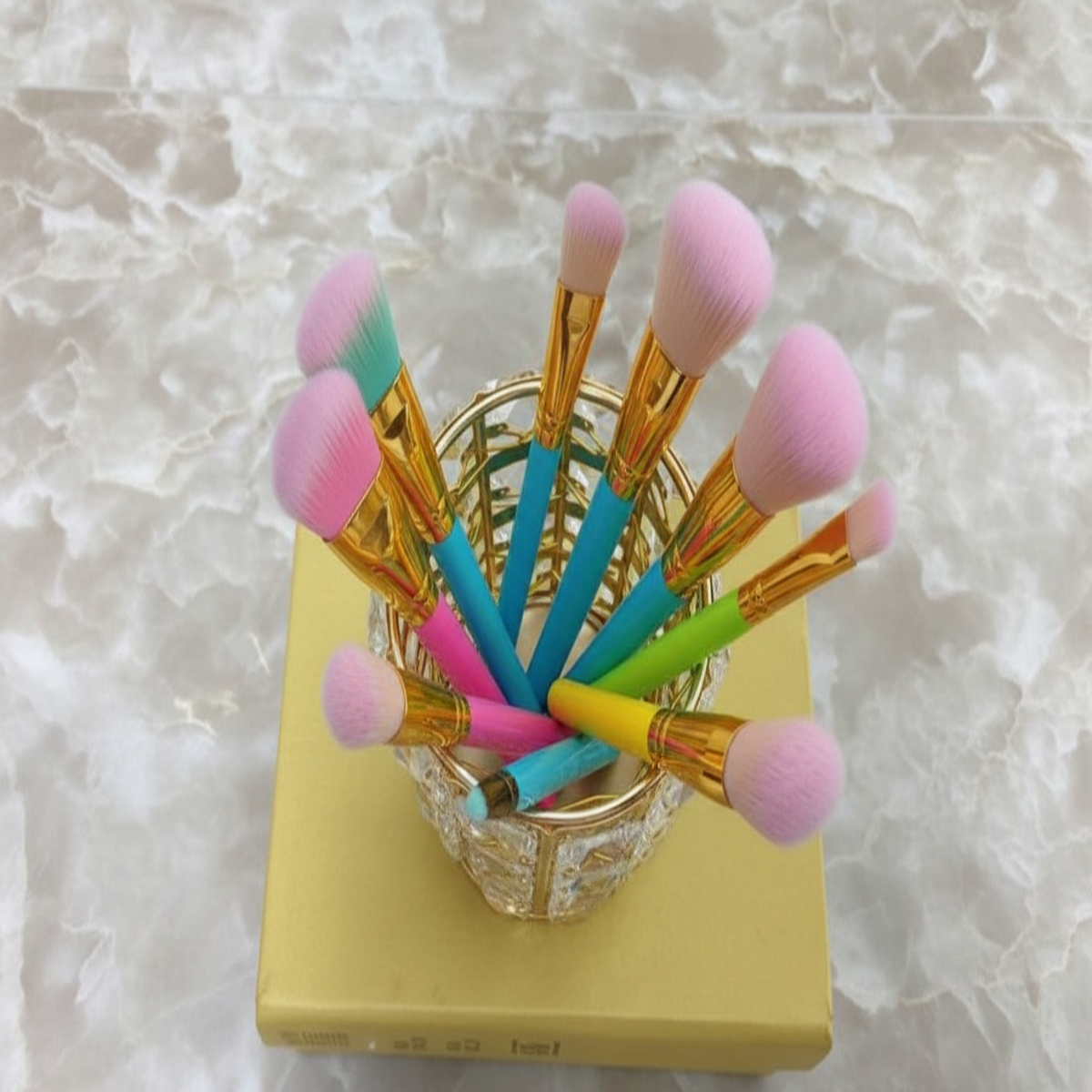 Lustre™ - Crystal-Trimmed Vanity Organizer for Brushes