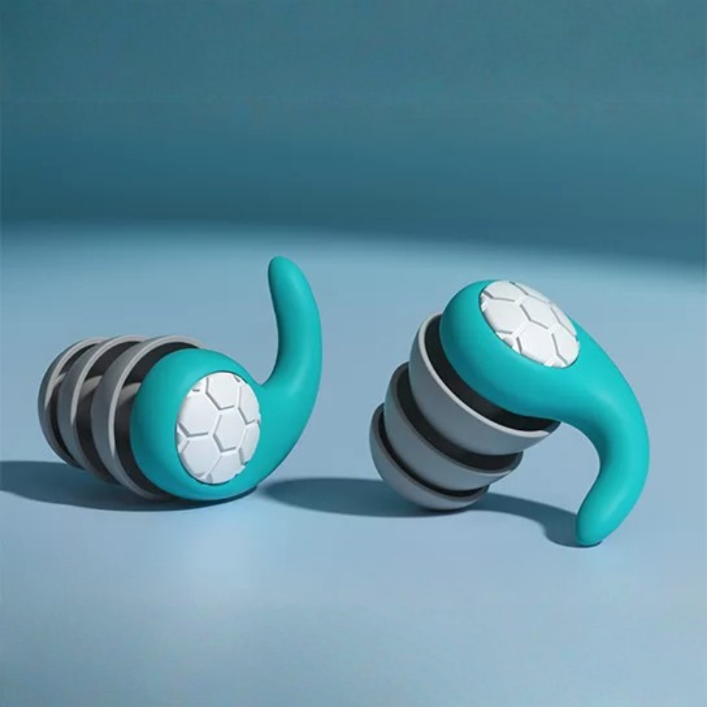 Somnix™ - Soft, reusable silicone earplugs for restful sleep