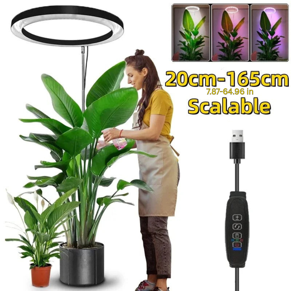 LumaGrow™ - Adjustable Full-Spectrum LED Light for Plants
