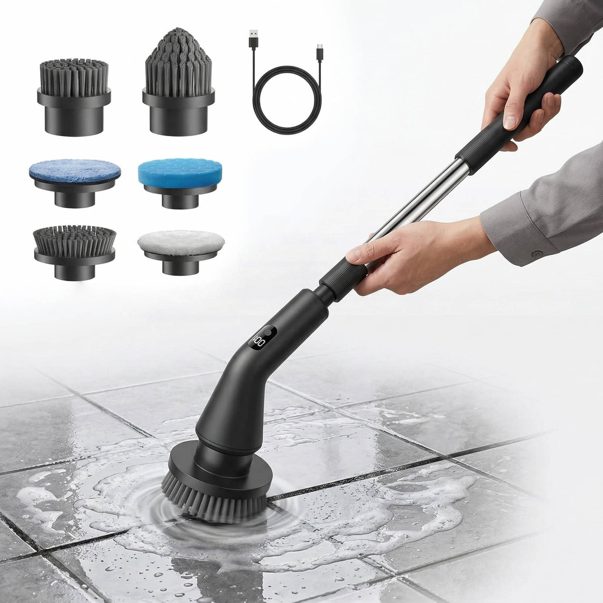 Velaro™ - Upright Power Scrub for Grout & Tile