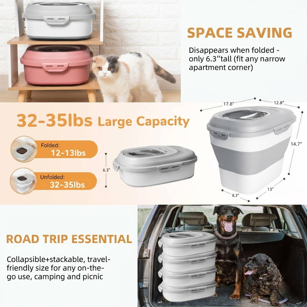 Sentrya™ - Airtight Collapsible Pet Food Organizer