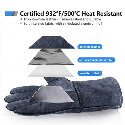 Pyrova™ - Extended Forearm Heat Protection For Grilling and Welding