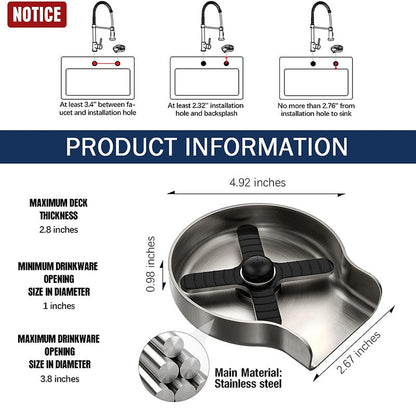 Lustra™ - Effortless Press-Down Bottle and Glass Rinsing