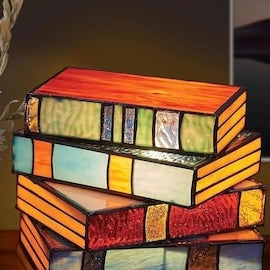 Biblio™ - Warm Stained-Glass Glow for Cozy Reading