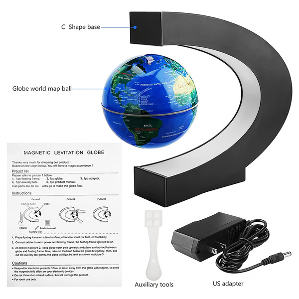 Aether™ - Serene Floating Globe For Desk And Study