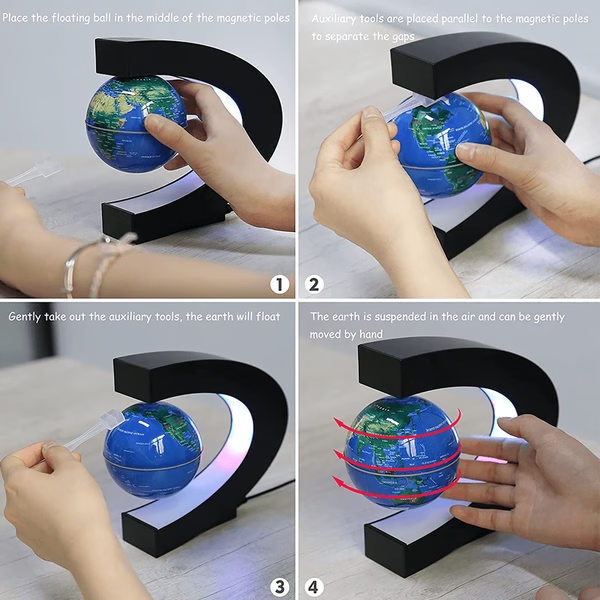 Aether™ - Serene Floating Globe For Desk And Study
