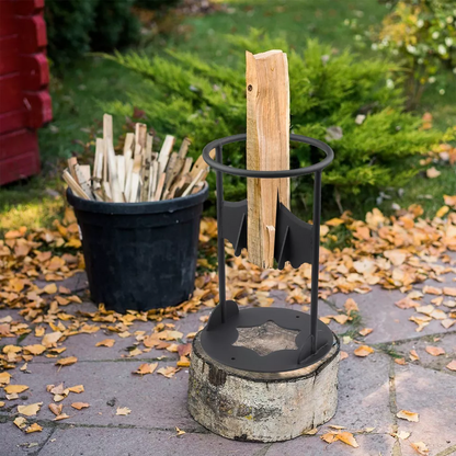 Brixen™ - Safer Kindling Prep With Cast-Iron Stability