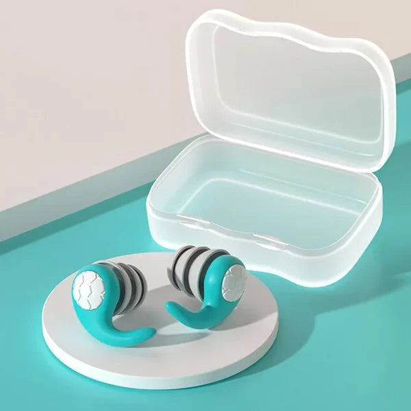 Somnix™ - Soft, reusable silicone earplugs for restful sleep