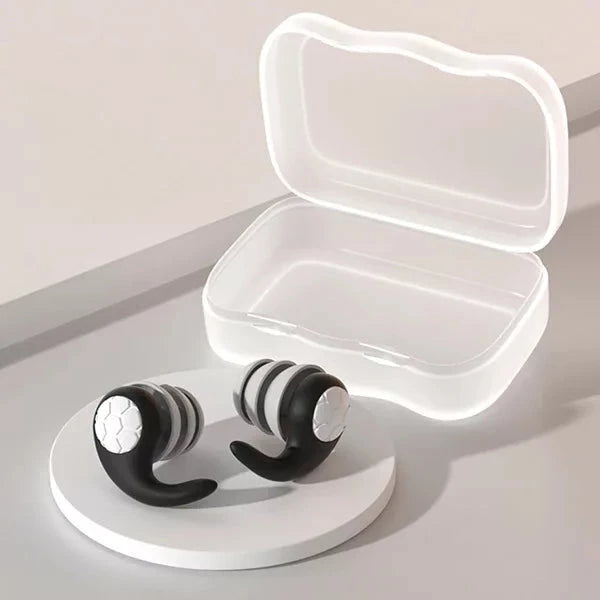 Somnix™ - Soft, reusable silicone earplugs for restful sleep