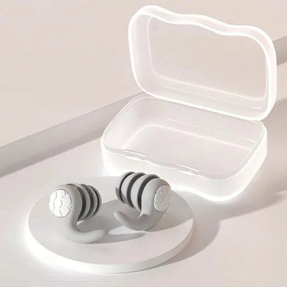 Somnix™ - Soft, reusable silicone earplugs for restful sleep