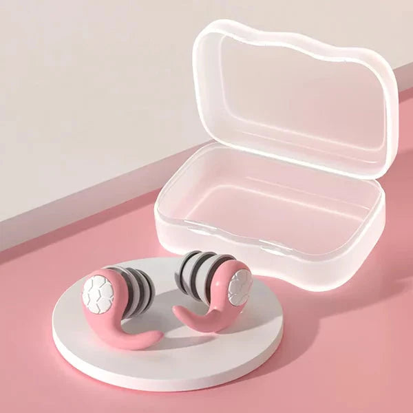Somnix™ - Soft, reusable silicone earplugs for restful sleep