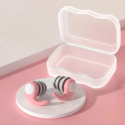 Somnix™ - Soft, reusable silicone earplugs for restful sleep