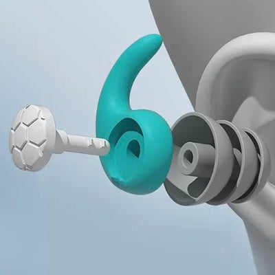 Somnix™ - Soft, reusable silicone earplugs for restful sleep