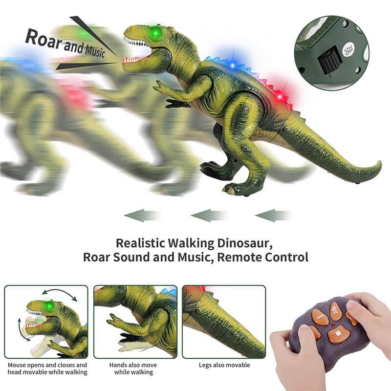 Rexley™ - Interactive Walking Dinosaur With Lights And Sound