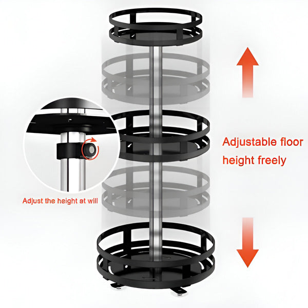 Cirvex™ - Three-Tier Rotating Storage For Counters