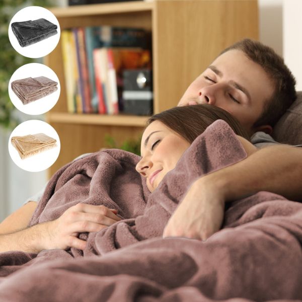 Thermae™ - Soft Flannel Heated Throw for Two