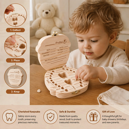 Dentora™ - Gentle Keepsake Storage for Baby Teeth