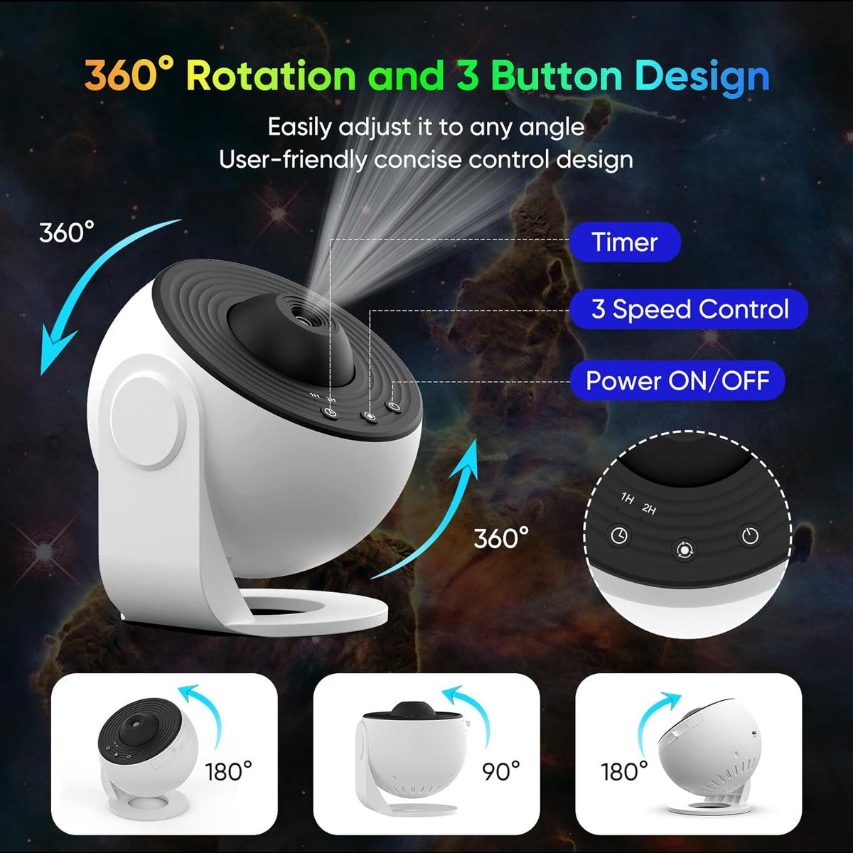 Lunara™ - Rotating Starscapes For Relaxing Evenings