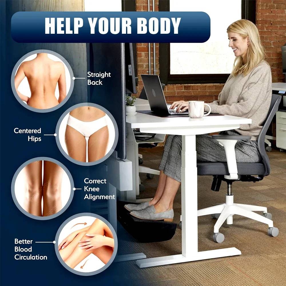 Solace™ - Ergonomic Under-Desk Foot Support