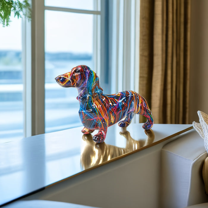 Roxton™ - Colorful Dachshund Accent for Shelves