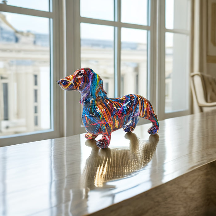 Roxton™ - Colorful Dachshund Accent for Shelves
