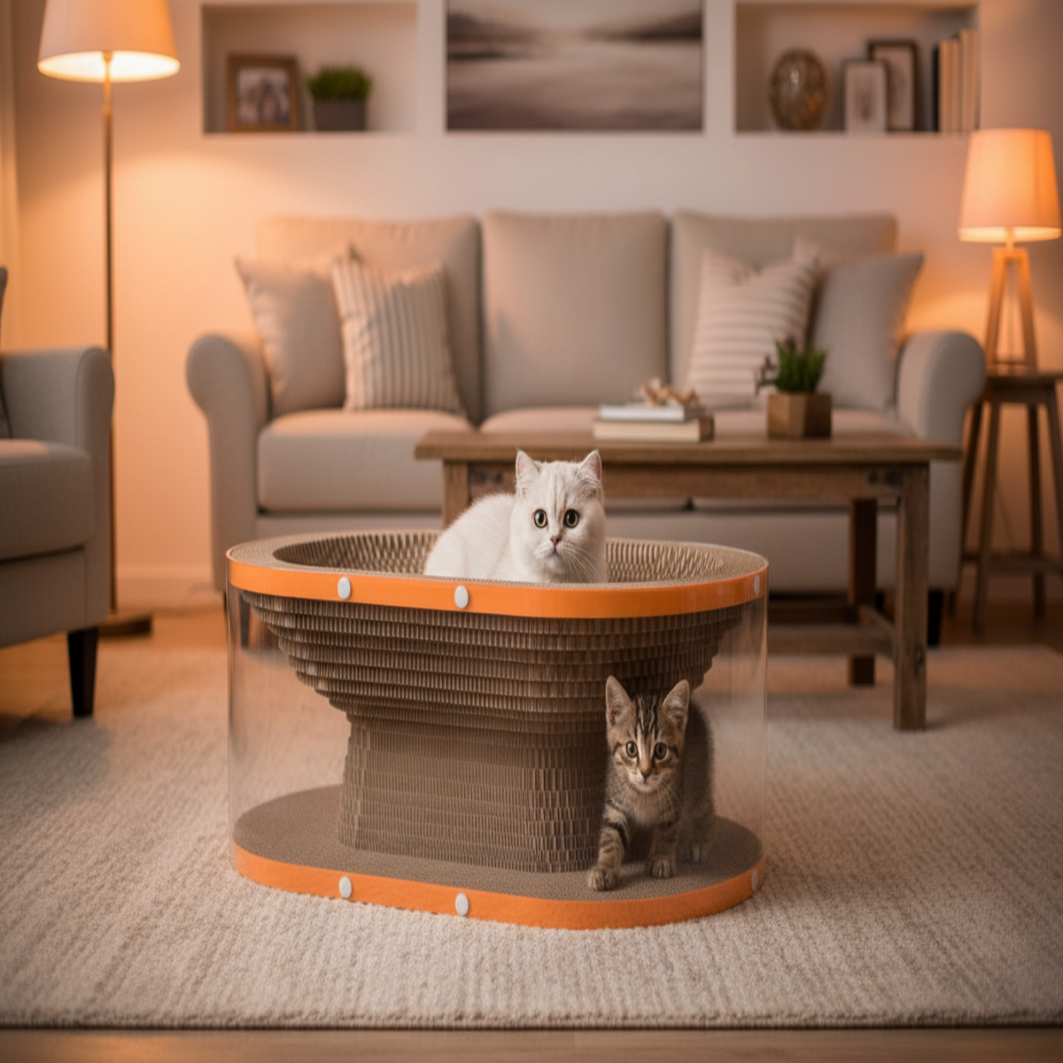 Nestra™ - Two-Level Corrugated Scratch & Cozy Nest