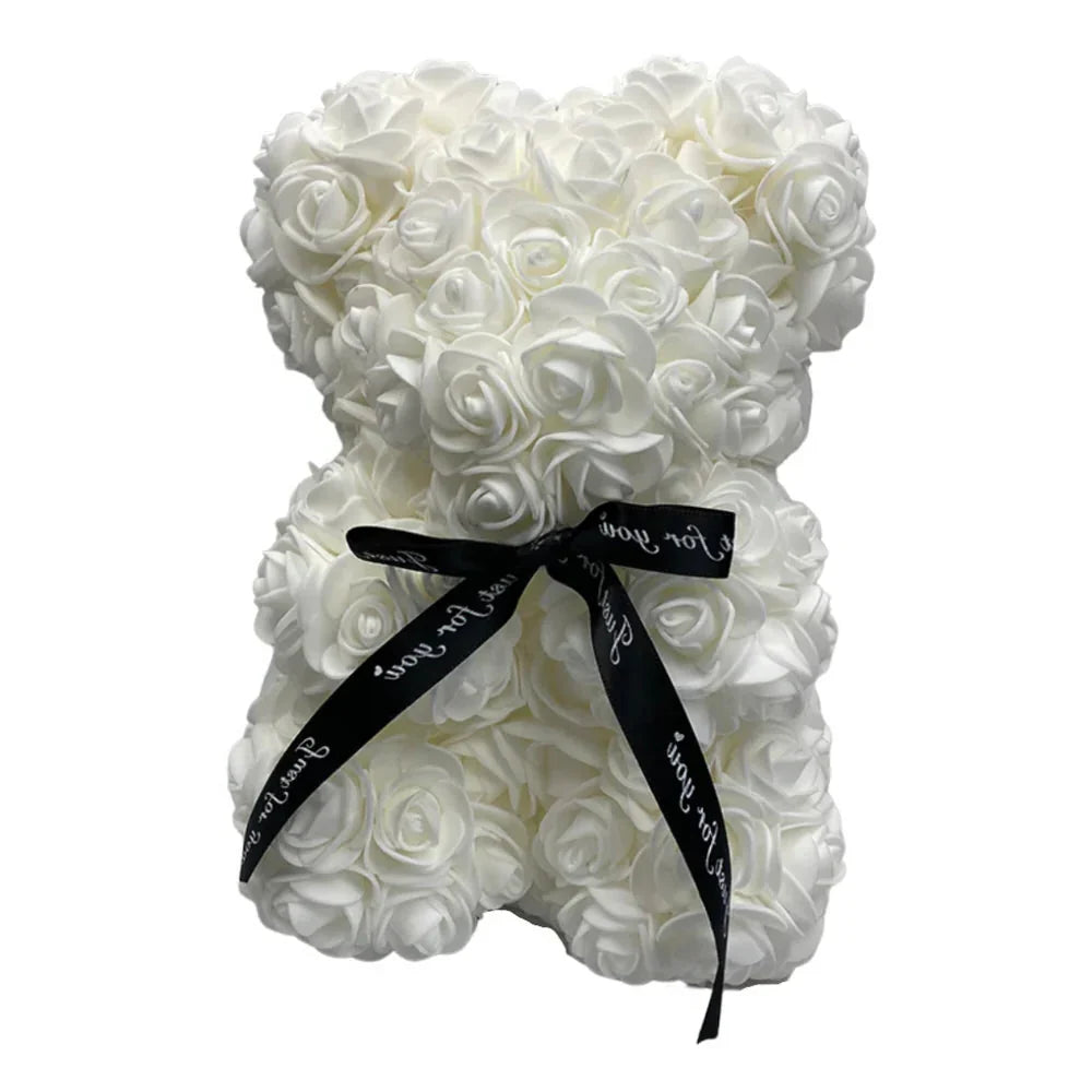 Rosette™ - Keepsake Rose Bear for Lasting Display