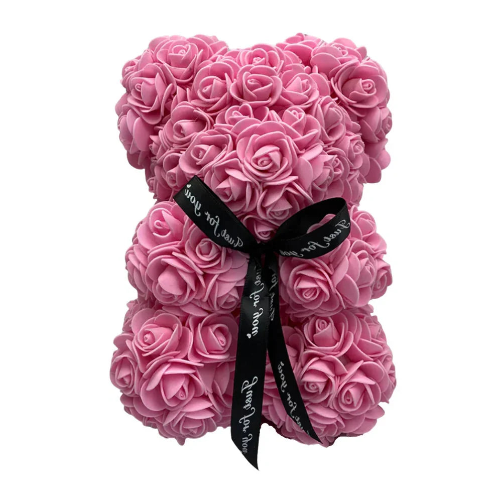 Rosette™ - Keepsake Rose Bear for Lasting Display