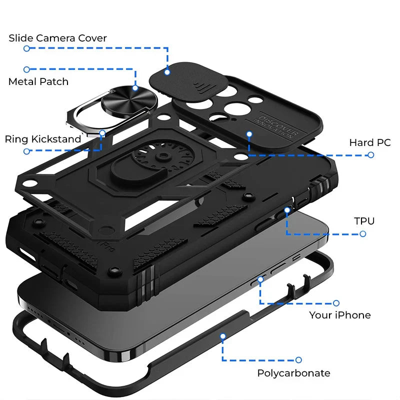 Velsyn™ - Magnetic Kickstand Case with Camera Privacy