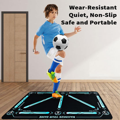 Veloce™ - Solo Footwork Practice Mat For Ball Control
