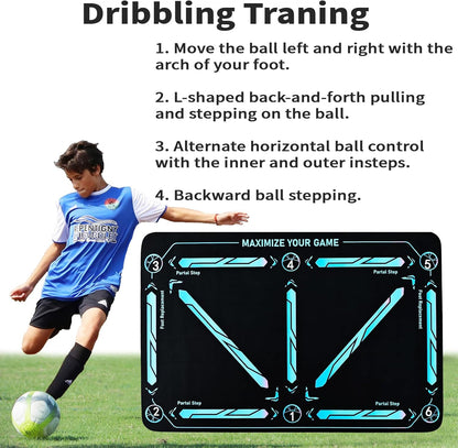 Veloce™ - Solo Footwork Practice Mat For Ball Control