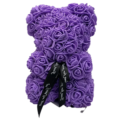 Rosette™ - Keepsake Rose Bear for Lasting Display