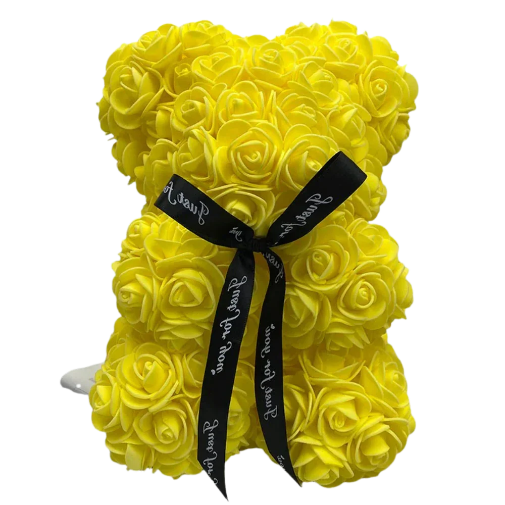 Rosette™ - Keepsake Rose Bear for Lasting Display