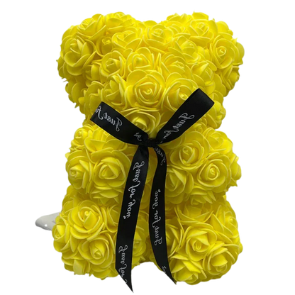 Rosette™ - Keepsake Rose Bear for Lasting Display