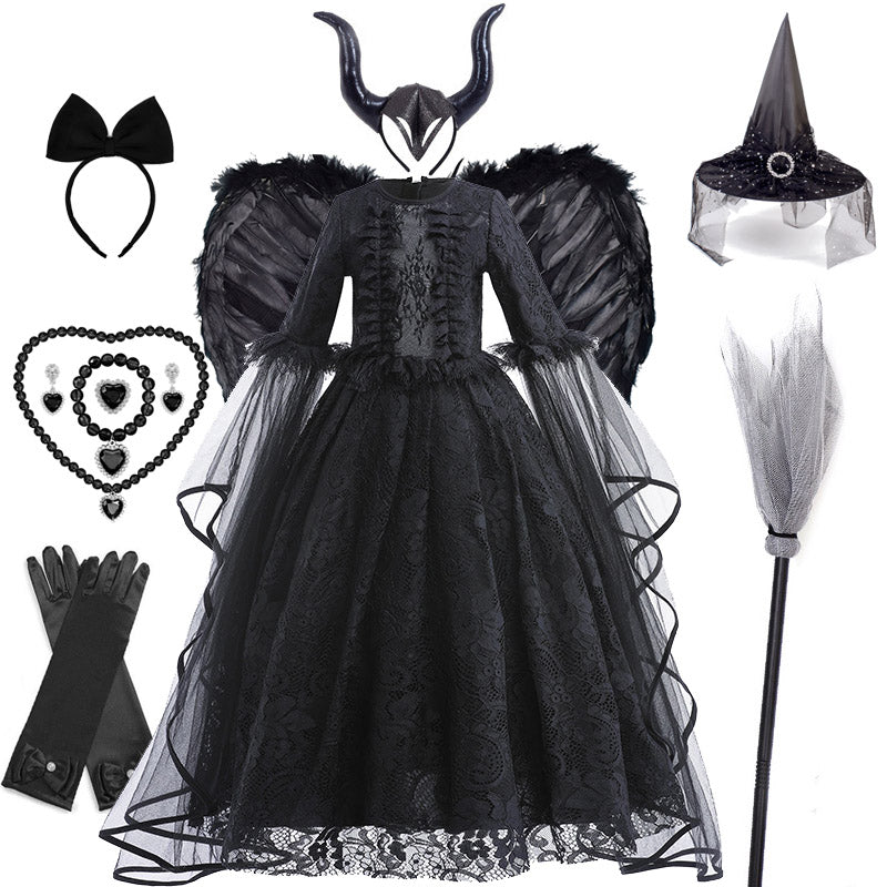Malvera™ - Royal Villain Dress For Little Performers