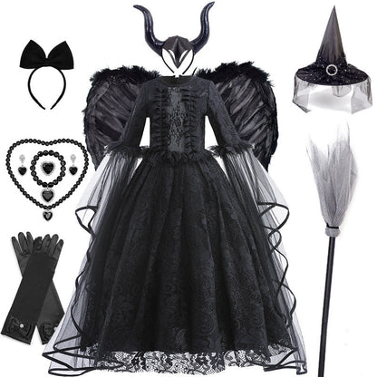 Malvera™ - Royal Villain Dress For Little Performers