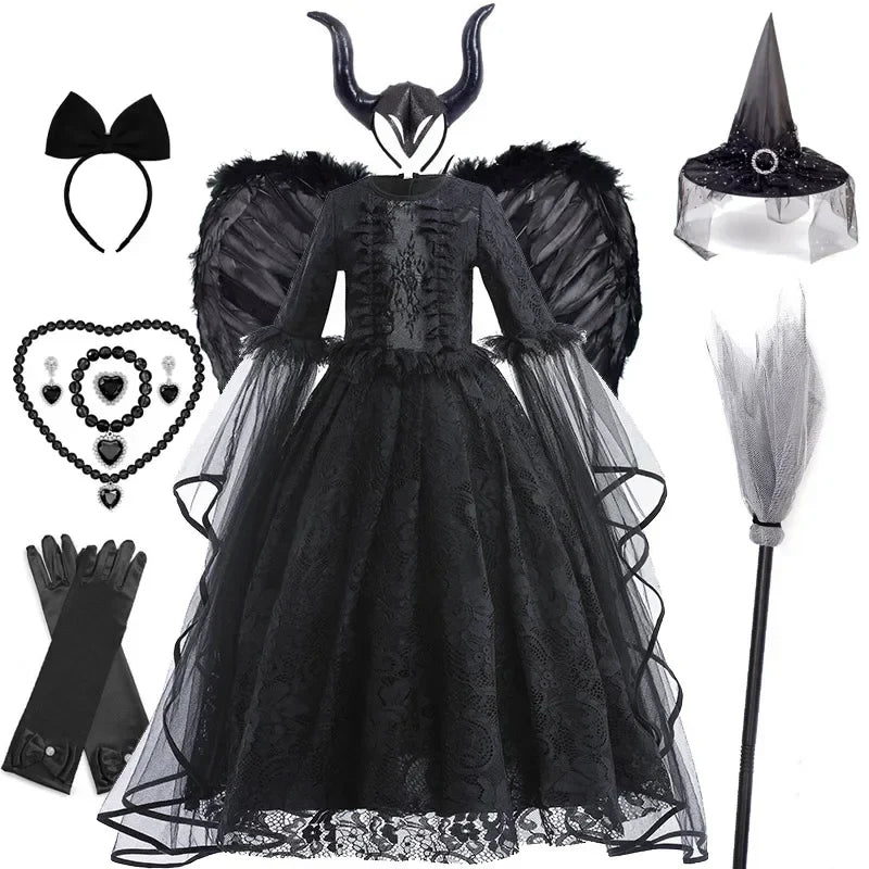 Malvera™ - Royal Villain Dress For Little Performers
