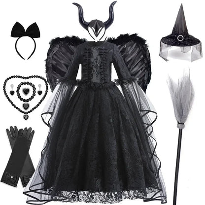 Malvera™ - Royal Villain Dress For Little Performers