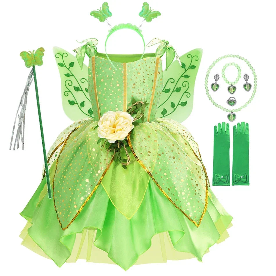 Lunera™ - Playful Mid Calf Dress for Girls