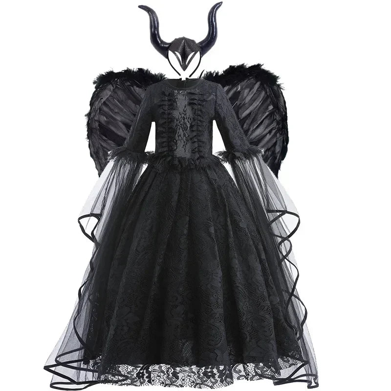 Malvera™ - Royal Villain Dress For Little Performers