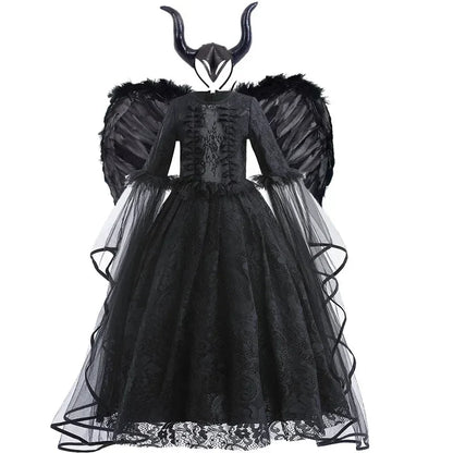 Malvera™ - Royal Villain Dress For Little Performers