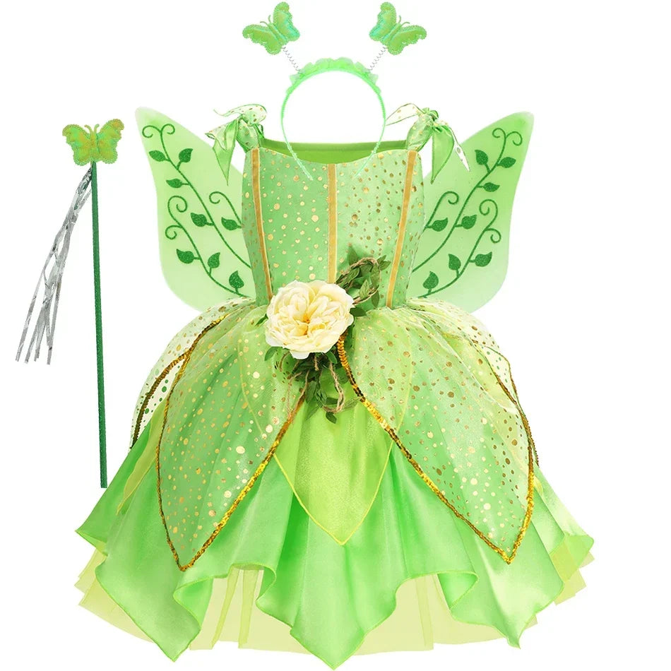 Lunera™ - Playful Mid Calf Dress for Girls