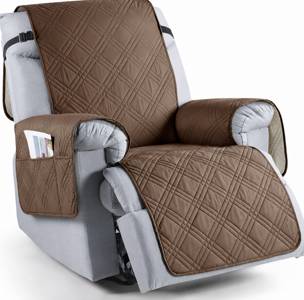 Covea™ - Soft, Waterproof Recliner Protection With Handy Arm Pockets