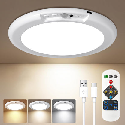 Lumae™ - Hands-Free Rechargeable Ceiling Light for Closets