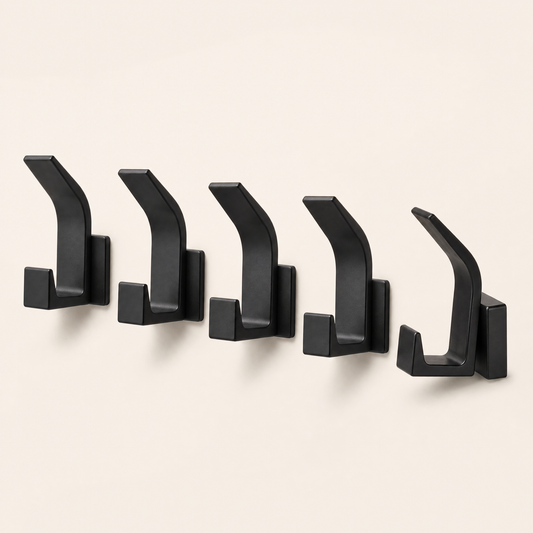 5-Pack Self-Adhesive Wall Hooks for Coats & Bags