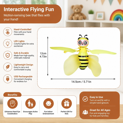 Aeriali™ - Hand-Guided Hovering Bee for Active Indoor Play