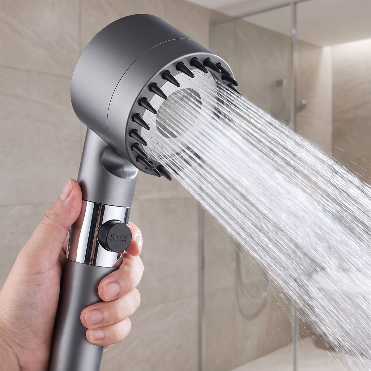 Aureli™ – High-Pressure Water-Saving Showerhead