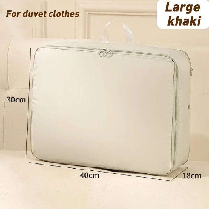 Packly™ - Compresses Bulky Linens for Neat Storage